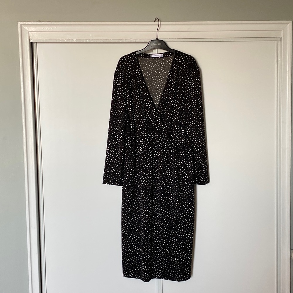 Mango suit polka dot dress